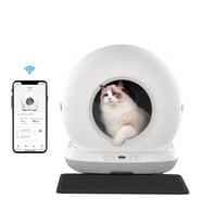 Heiman HM-CB02W Otomatik Akıllı Kedi Tuvaleti – 75L Hazne & App Kontrollü