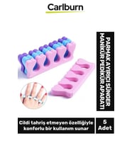 Özel Üretim Yumuşak Esnek Oje Bulaştırmaz Parmak Ayırıcı Sünger Manikür Pedikür Aparatı 5 Adet