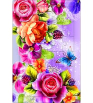 AHŞAP PUZZLE PEMBE GÜL