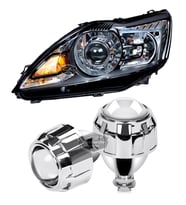 Universal 2.5'' Bi-xenon Far Merceği Uzun Kısa Projektör Lens Bixenon Şeffaf Lens Profesyonel 2 Ad