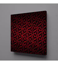 KIRMIZI KALP KANVAS TABLO 90x90cm (Karışık)
