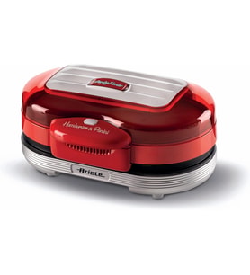 Ariete Party Time Hamburger Makinesi Kırmızı 0205/00 - Hamburger Maker, 1200 Watt, Çift Yapışmaz Pla