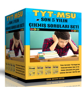 TYT-MSÜ Son 5 Yılın Çıkmış Soruları Seti
