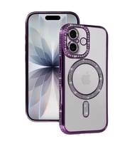 İphone 17 Joke Simli Magneticsafe - Derin Mor