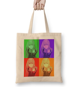 Zero Two Colors Darling in The Franxx Anime Bez Çanta Uzun Saplı