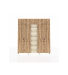 Arges Dolap 12 Raflı 9 Kapaklı 2 Askılı 220x30x243 Aytaşı-Çam/Aytaşı
