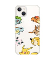 Iphone 14 Uyumlu Pokemon Tüm Karakterler Tasarımlı Şeffaf Telefon Kılıfı