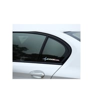 CIVIC Yan Cam Sticker Oto Kapı 20 Cm X 7 Cm Holo-Chroma
