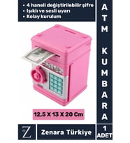 Yüksek Kaliteli Dekoratif Değiştirilebilir Şifreli Sesli Işıklı Uyarı Kağıt Madeni Para ATM KUMBARA