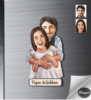 Kişiye Özel Sevgili Ahşap Magnet -46