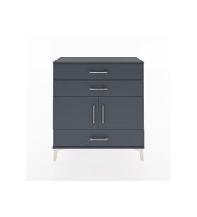 Arges Şifonyer 2 Raflı 3 Çekmeceli 2 Kapaklı 88x30x96 Antrasit-Antrasit