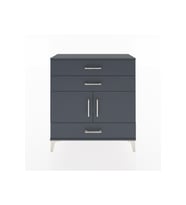 Arges Şifonyer 2 Raflı 3 Çekmeceli 2 Kapaklı 88x30x96 Antrasit-Antrasit