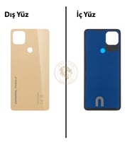 General Mobile Gm 22 Gold Arka Kapak Arka Cam Batarya Kapağı Lazer Kesim Kapak Pil Kapağı Back Cover