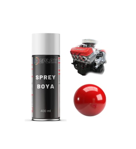 Kırmızı Motor Blok Silindir Isıya Dayanıklı 250° Sprey Boyası 400 Ml.
