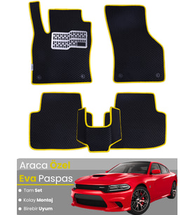 DODGE CHARGER (2015-2024) Uyumlu EVA Paspas Tam Set–Araca Özel,Su Geçirmez,Kolay Montaj