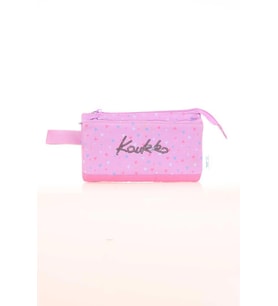 Kaukko Hat Accordion Kalem Çantası Lilac Hearts K2675