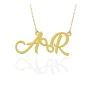 Gümüş Harfli Sonsuzluk Kolyesi (Gold)