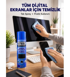Günlük Kullanıma Uygun Çok Amaçlı Ekran Temizleme Spreyi