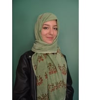 Yazlık Pamuklu Yeşil Renk Desenli El Yapımı Şal Eşarp