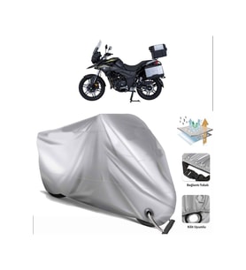 Mondial Rx3-s Evo  Arka Çanta (bağlantı Tokalı) Uyumlu SolarBlock Prime Motosiklet Brandası Örtüsü (Siyah)