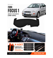 FORD FOCUS 1 (1998-2005) Uyumlu Torpido Örtüsü Torpido Kılıfı - Siyah