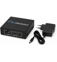 HDMI Splitter, 1 Giriş 2 Çıkış Adaptörlü HDMI Çoklayıcı, 1080P 2K 4K FHD 3D Görüntü Dağıtıcı, PC Laptop Uydu Alıcı PS5 Xbox DVR NVR TV Box İçin Aynı Görüntü Ekran Çoğaltıcı