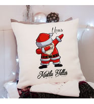 Mutlu Yıllar & Merry Christmas & Yılbaşı & Noel Baba Tasarımlı Yastık Kişiye Özel