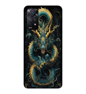 Xiaomi Redmi Note 12 PRO 4G Uyumlu Ejderha Tasarımlı Şeffaf Telefon Kılıfı