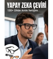 Yapay Zekâ Destekli Bluetooth Akıllı Gözlük Açık Kulak Ses Teknolojisi Müzik Dinleme ve Telefon Görüşmesi