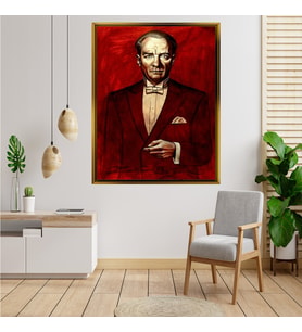 ÇERÇEVELİ ATATÜRK TABLO S110