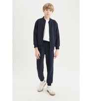 Erkek Çocuk Basic Jogger Paça Okul Eşofman Altı AK-2350 (Lacivert)