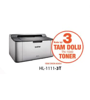 BROTHER HL-1111-3T MONO LAZER YAZICI (3 TAM DOLU TONER)