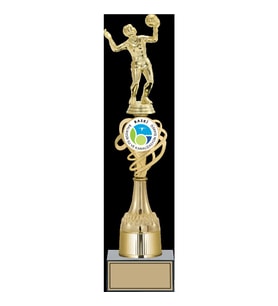 ODAK KUPA - Figürlü Kupalar - Voleybol Kadın Figürlü Kupalar FG-033 B - 41 cm