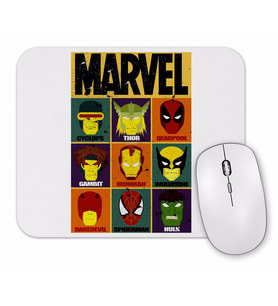 Marvel Spiderman İron Man Mouse Pad