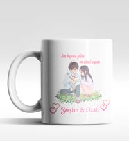 Kişiye Özel Sen Başıma Gelen En Güzel Şeysin Temalı Kupa (Beyaz)