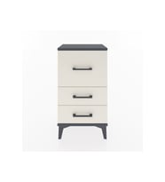 Arges Komodin 3 Çekmeceli 44x30x80 Antrasit-Aytaşı