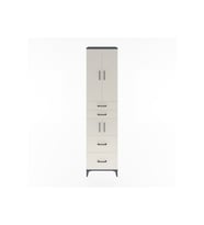 Hyperion Dolap 4 Raflı 4 Çekmeceli 4 Kapaklı 60x44x243 Antrasit-Aytaşı