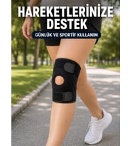 Ayarlanabilir Patella Dizlik Esnek Cırtlı Diz Kapağı Destekleyici Kısa Dizlik