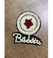 9X8 CM ÜTÜ İLE YAPIŞAN DOKUMA YILDIZ VE YAZILI ARMA YAMA DİKİŞ HOBİ APLİKE