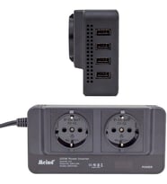 12 Volt 200 Watt, 4 Usb, 2 Priz, Dijital, Çakmaktan Power İnverter