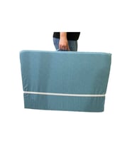 Katlanır Yatak Yer Yatağı Sünger Yatak Tek Kişilik 80x180 Mavi Kırçıllı