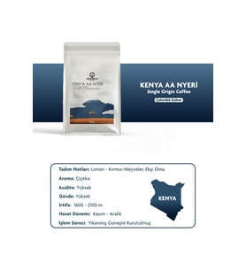 Kenya AA Natural Kahve 100g Öğütülmüş Kahve Taze Kavrulmuş