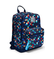 CORAL HIGH 33235 LACİVERT GEOMETRİK DESENLİ DÖRT BÖLMELİ SIRT ÇANTASI