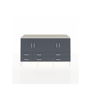 Kronos Konsol 6 Raflı 6 Çekmeceli 4 Kapaklı 176x59x99 Aytaşı-Antrasit