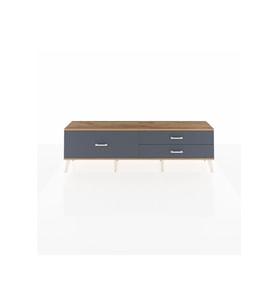 Arges TV Ünitesi 3 Çekmeceli  176x30x51 Antrasit-Çam/Antrasit
