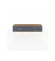 Arges TV Ünitesi 3 Çekmeceli  176x30x51 Antrasit-Çam/Antrasit