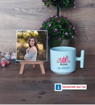 Kadın Sınıf Öğretmenine Hediye Fotoğraflı Dekoratif Taş, Kupa Bardak Beyaz Hediye Öğretmenler Günü Hediyesi (Model 12)