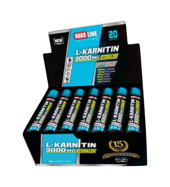 hardline l carnitine shot 3000 mg Hardline Nutrition L-Carnitine Limon Aromalı 3000 mg 20 Shots