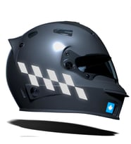 Reflektif Gri Damalı Kask Motosiklet Sticker Takımı Çınar Extreme