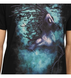 Bant Giyim - Root n' Smoke Siyah Erkek T-shirt Tişört